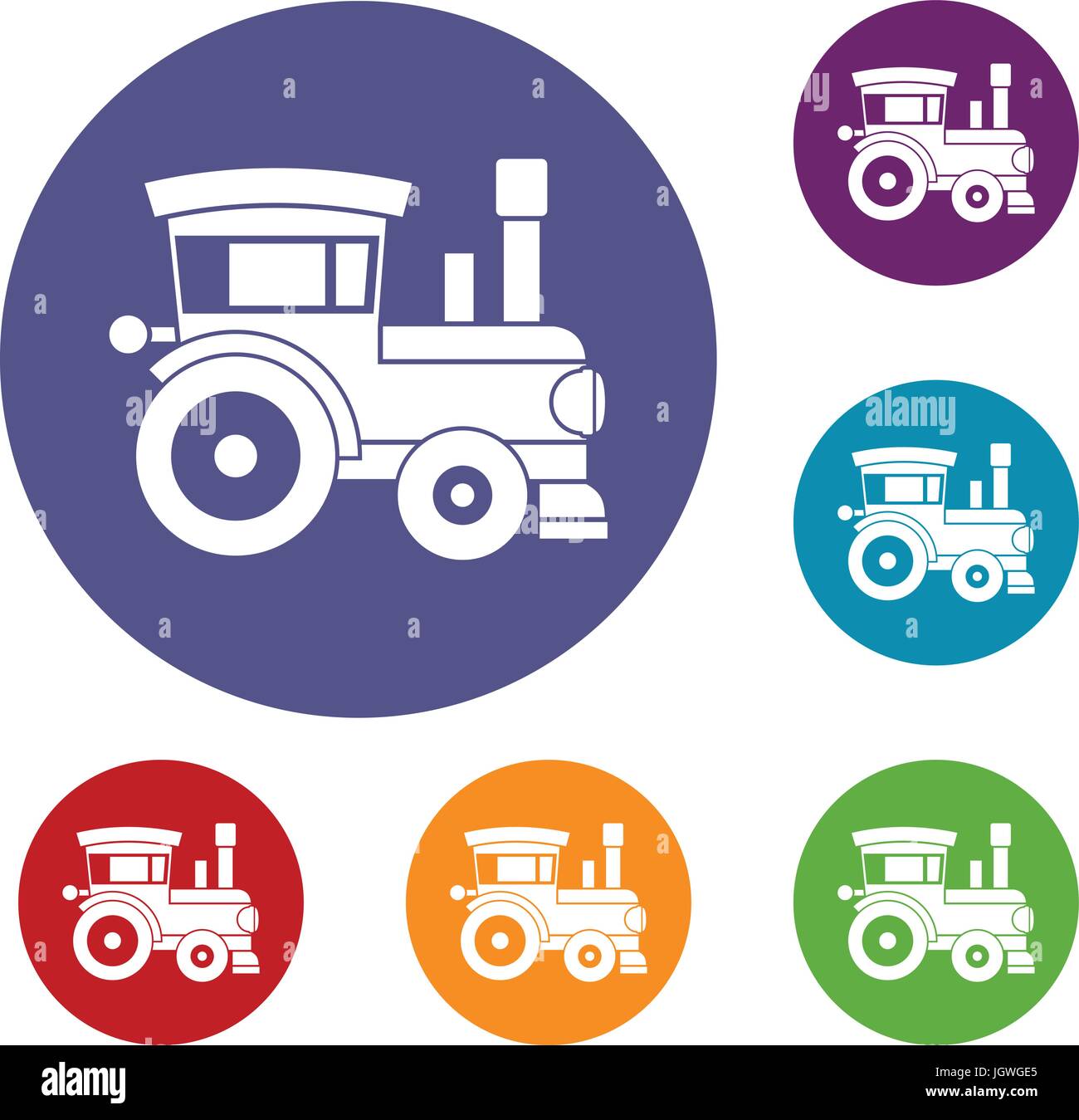 Toy train icons set Stock Vector Image & Art - Alamy