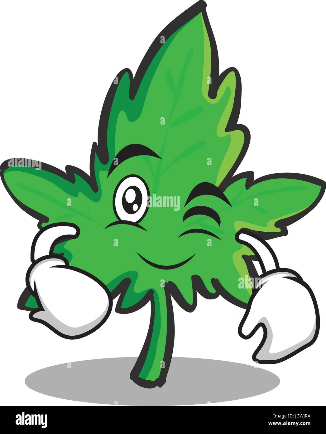 Marijuana mascot Stock Vector Images - Alamy