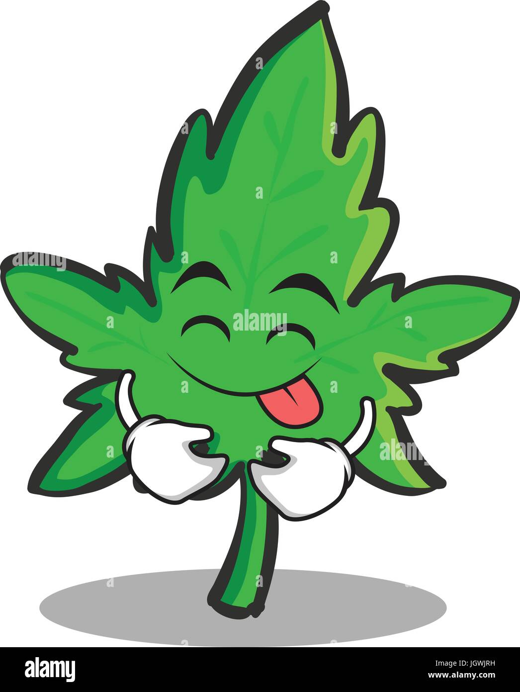 Tongue out face marijuana character cartoon Stock Vector Image & Art ...