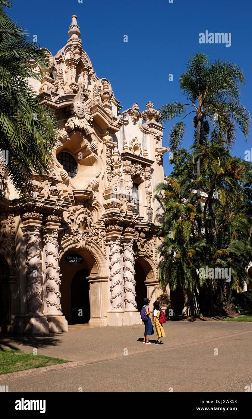 The Casa Del Prado Theater, Balboa Park, San Diego, California Stock