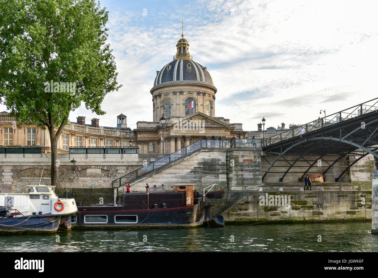 The Pont des Arts or Passerelle des Arts is a pedestrian bridge in ...