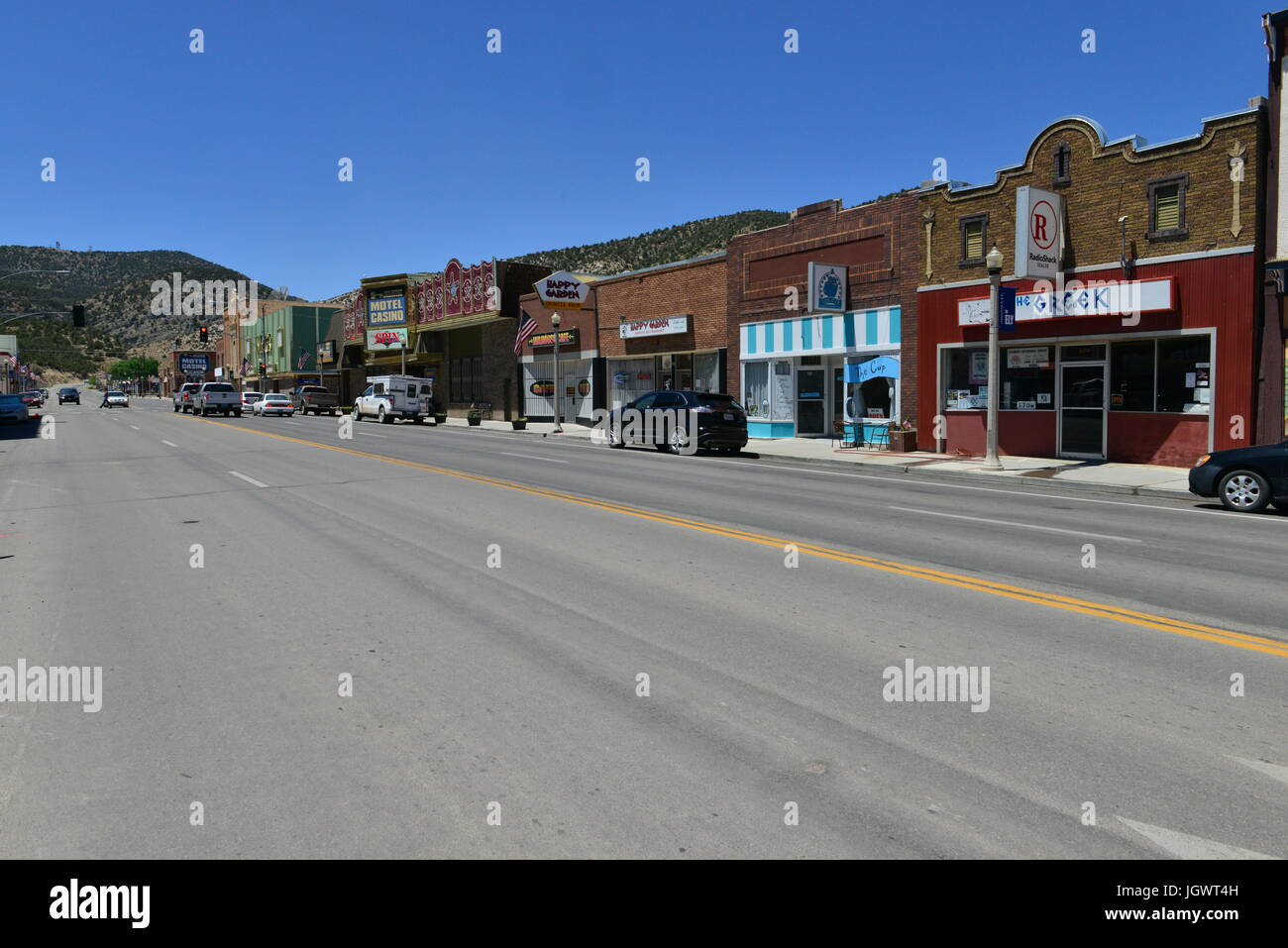 The town of Ely in Nevada, USA Stock Photo Alamy