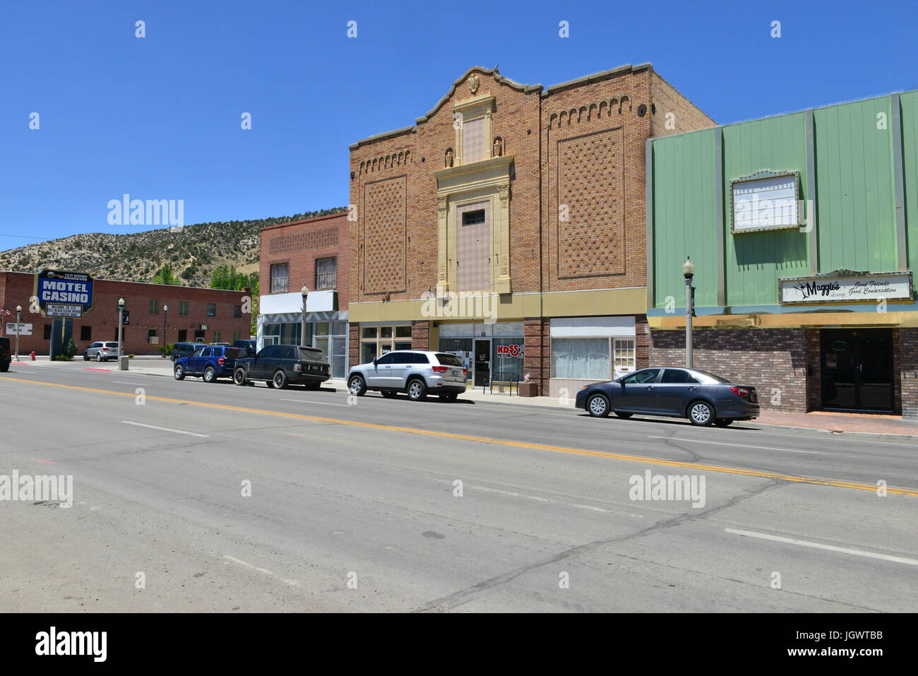 The town of Ely in Nevada, USA Stock Photo Alamy