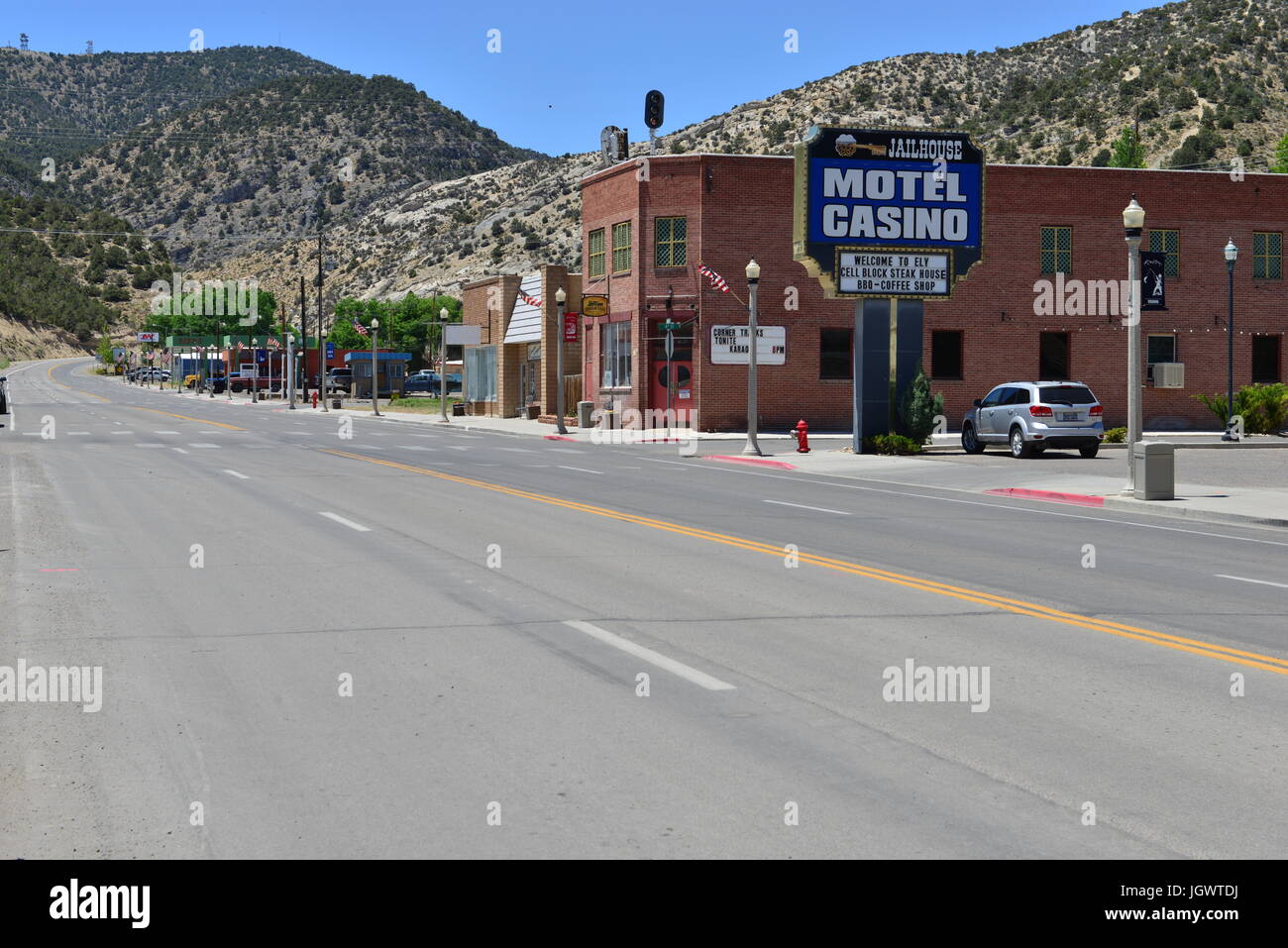 The town of Ely in Nevada, USA Stock Photo Alamy