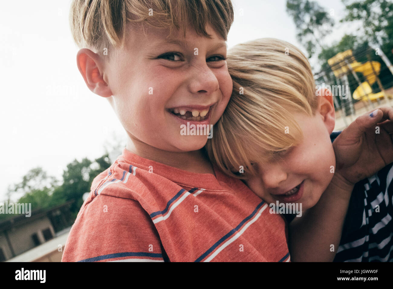 Two boys portrait hi-res stock photography and images - Alamy
