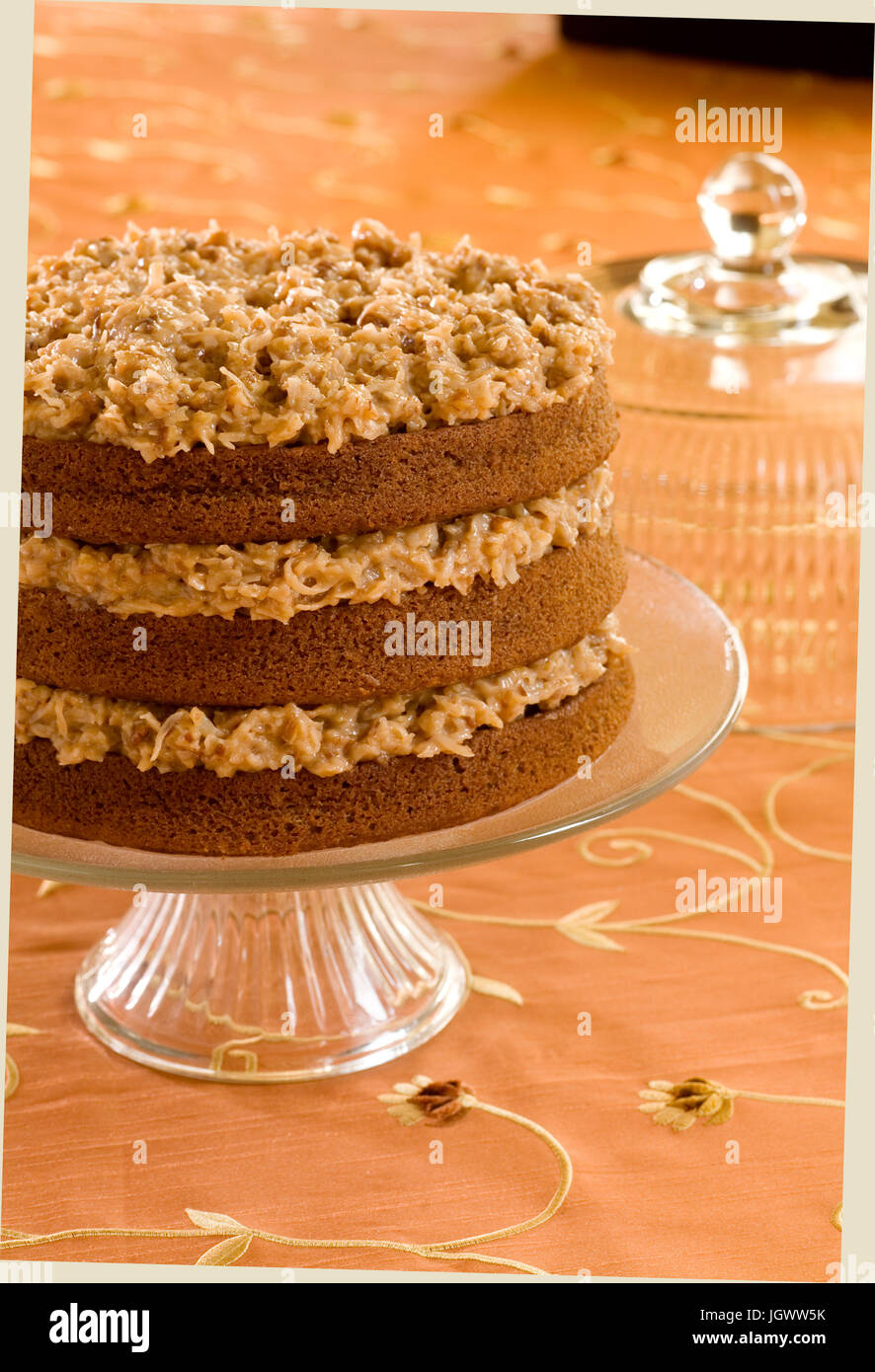 german chocolate cake Stock Photo - Alamy