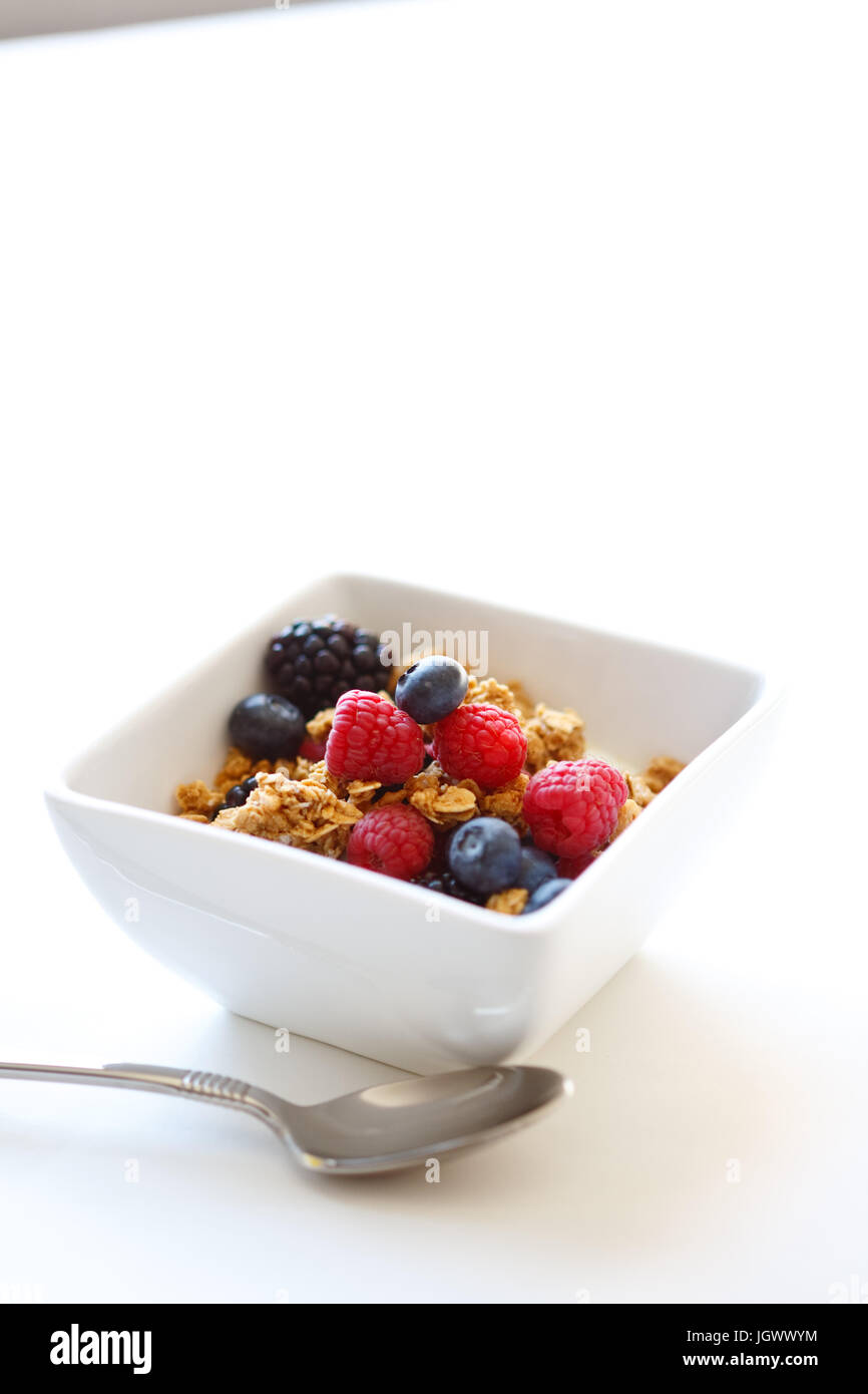 granola and fruit bowl Stock Photo Alamy