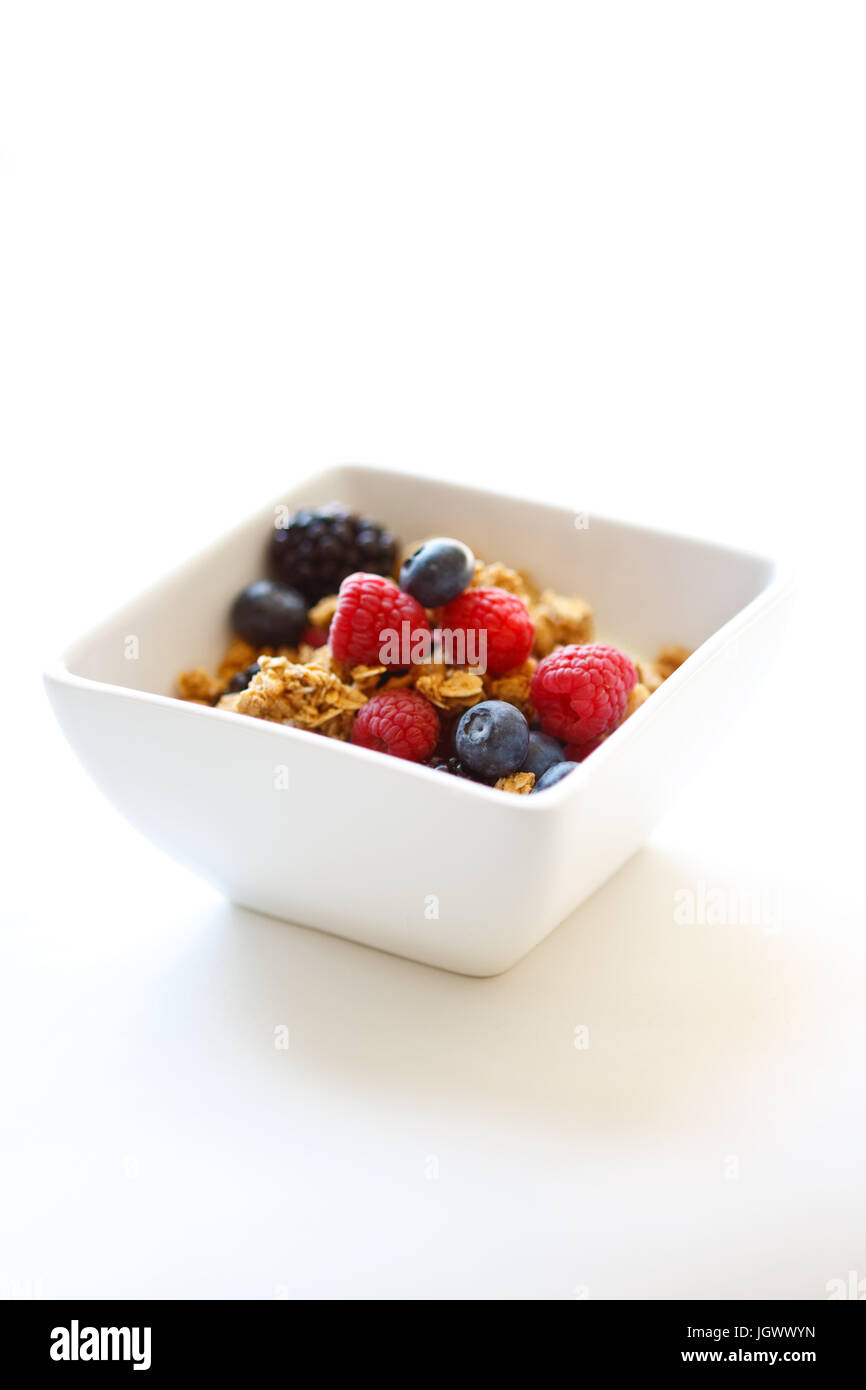 granola and fruit bowl Stock Photo Alamy