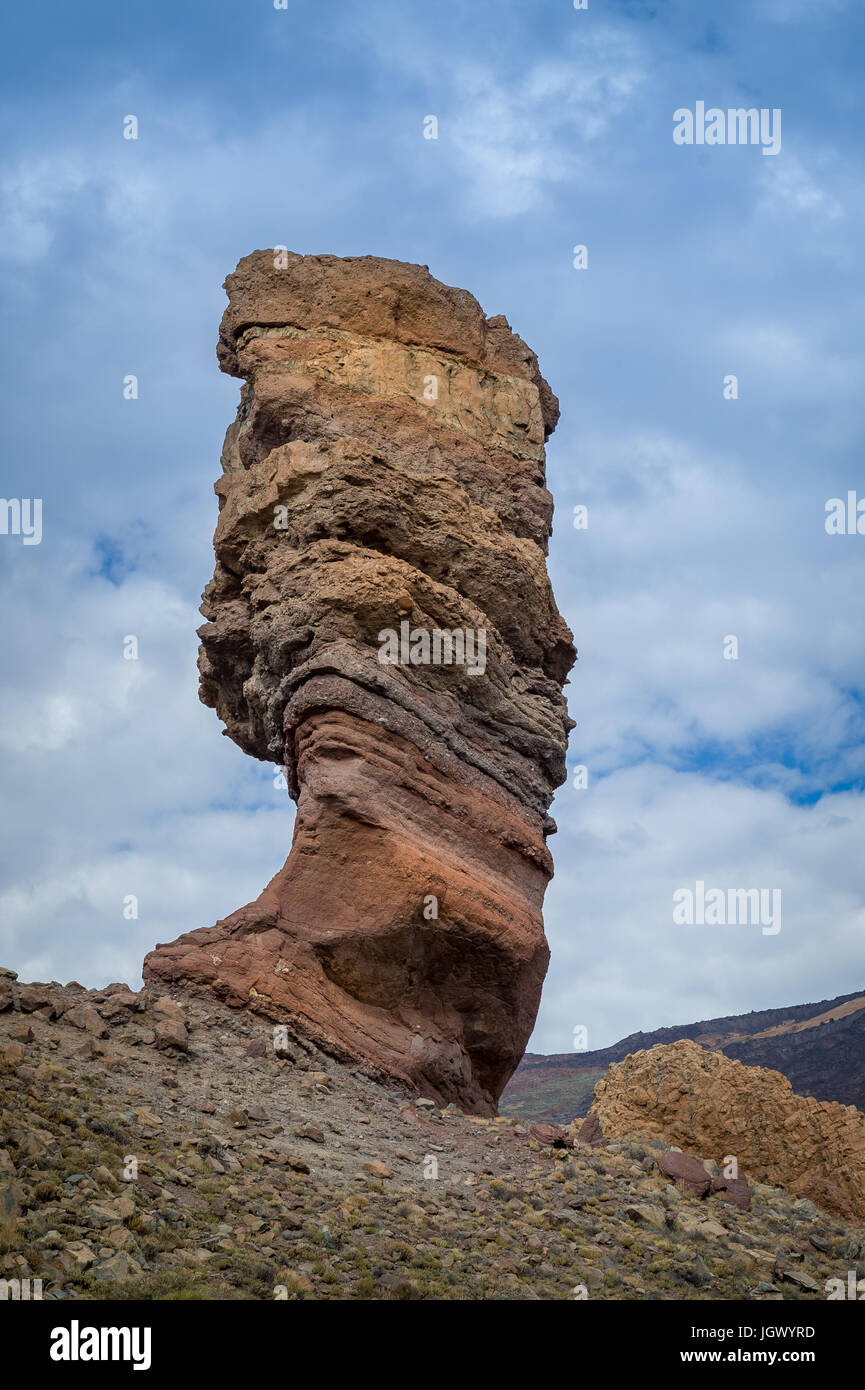 Vertical photo of famous Garcia rock, Tenerife Stock Photo
