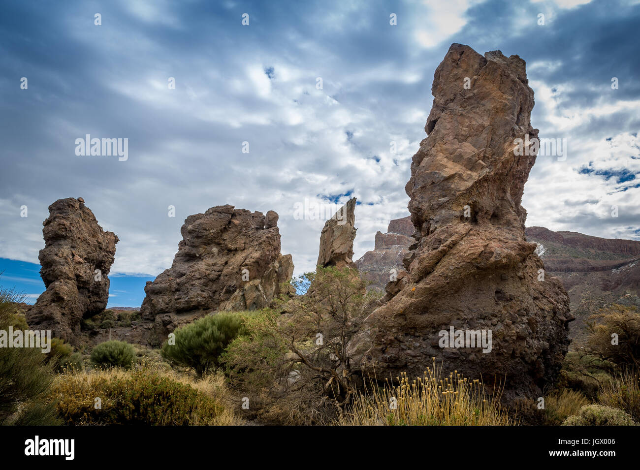 Mystic rocks of Tenerife island Stock Photo