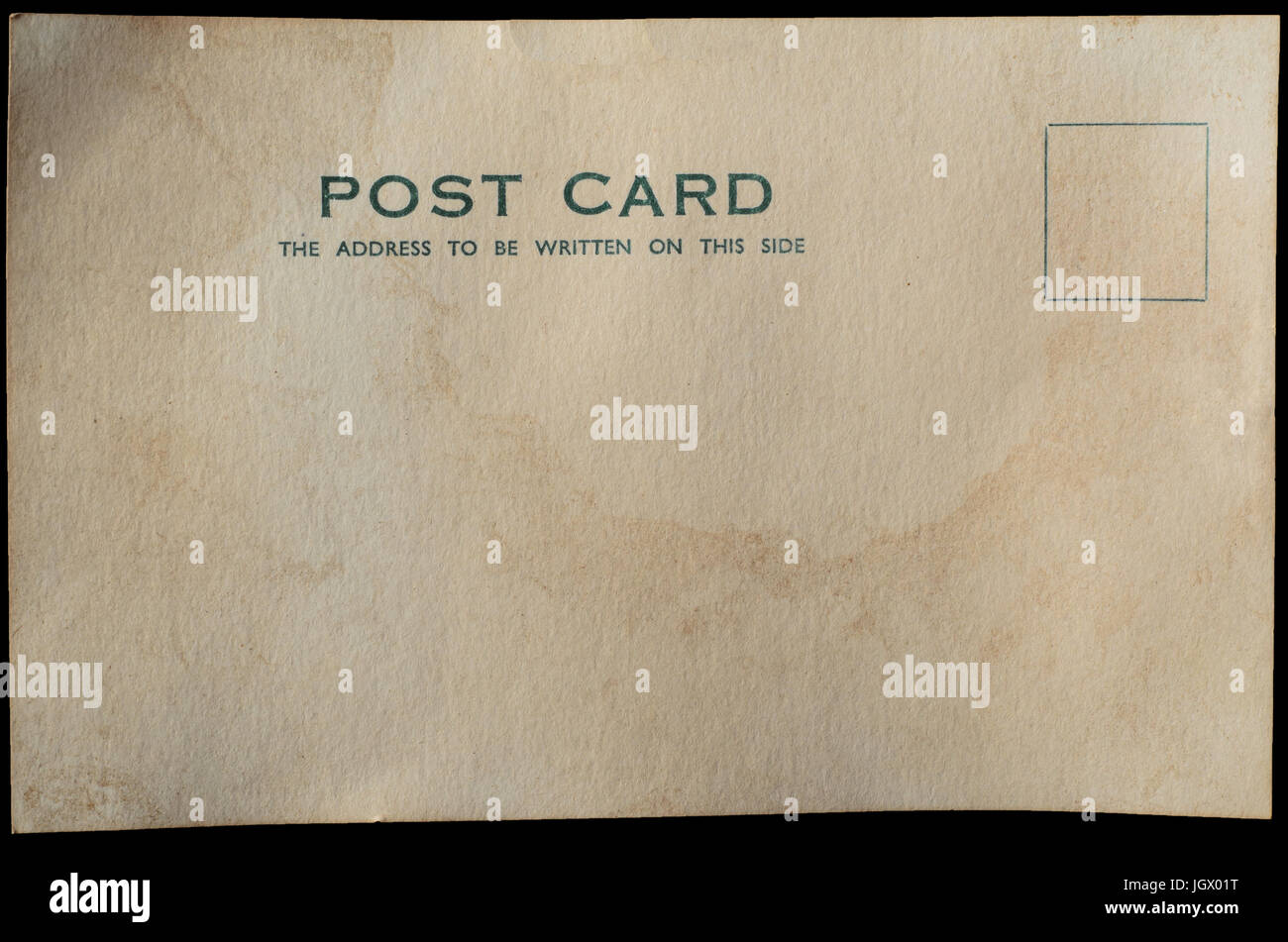 Blank postcard back hi-res stock photography and images - Alamy