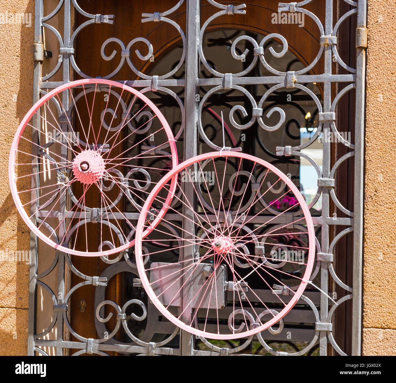 pink bike rims
