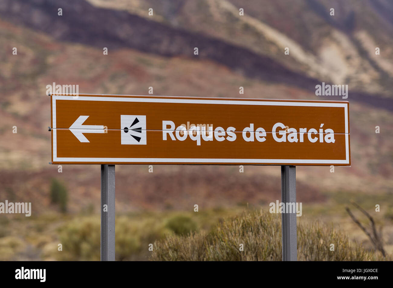 Roques de Garcia sign Stock Photo