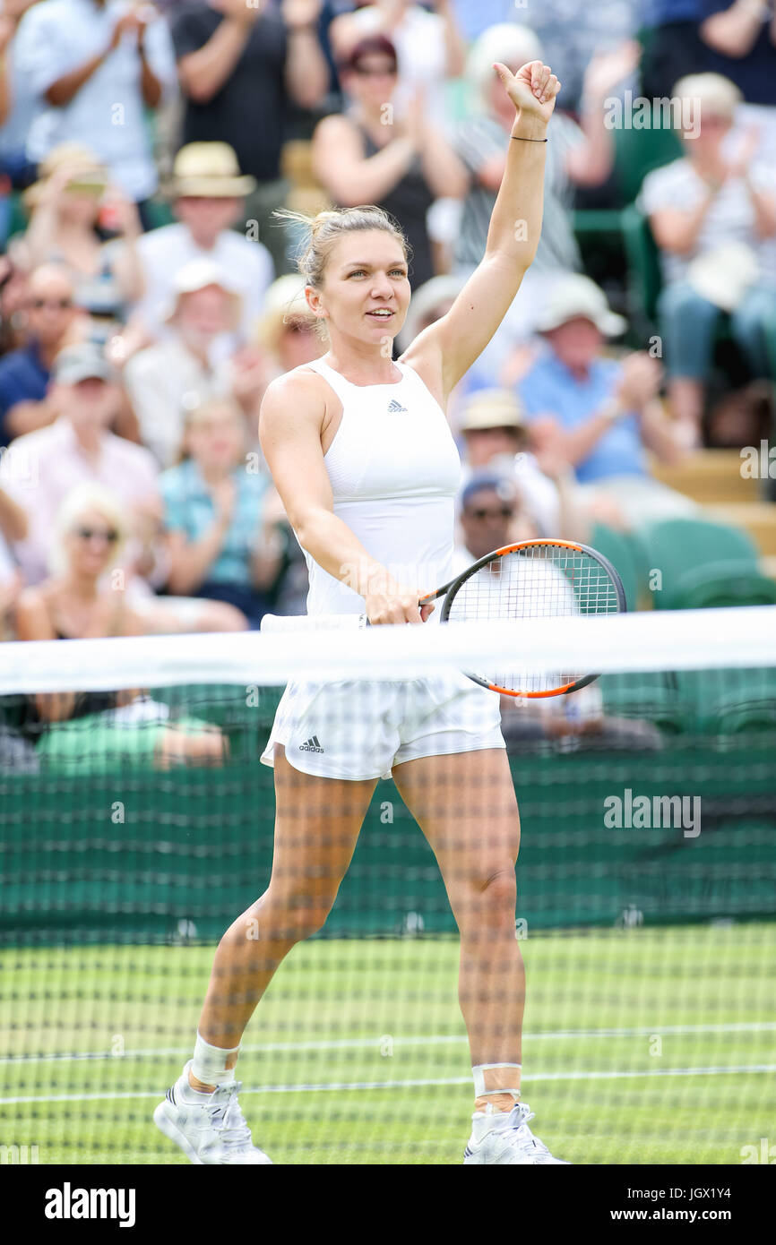 Halep London, UK. 10th July, 2017. Simona Halep (ROU) Tennis : Simona Halep ...