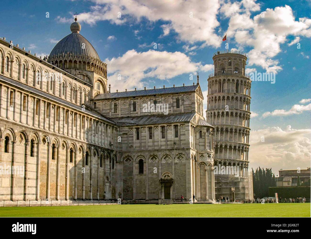 October 15, 2004 - Pisa, Italy - The west transept of the medieval ...