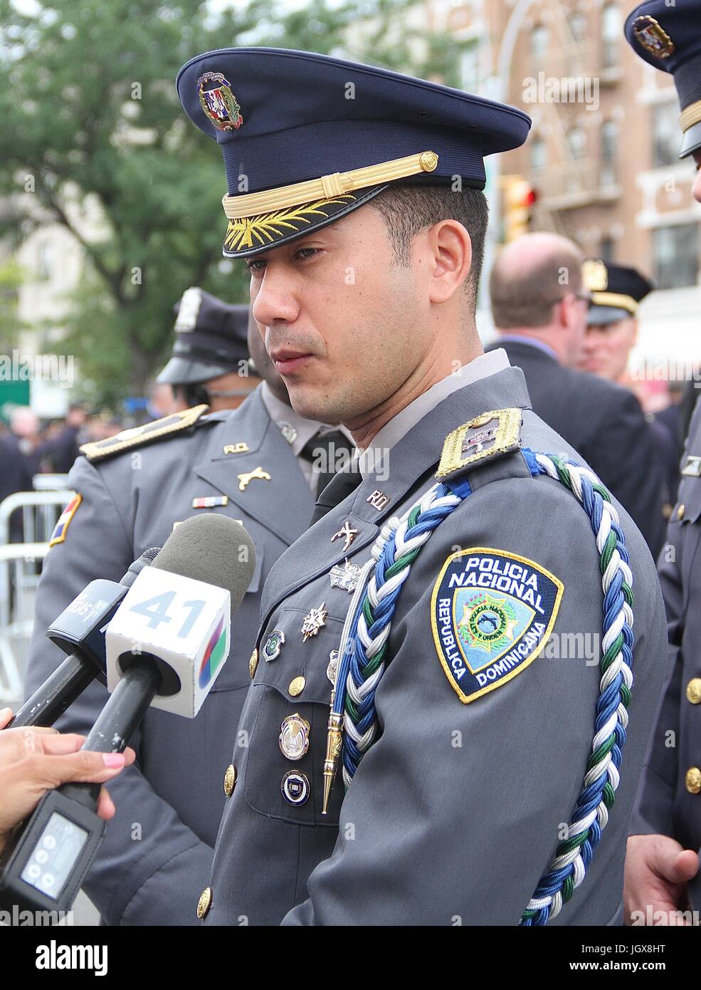 New York, NY, USA. 11th July, 2017. Members of the Dominican Republic