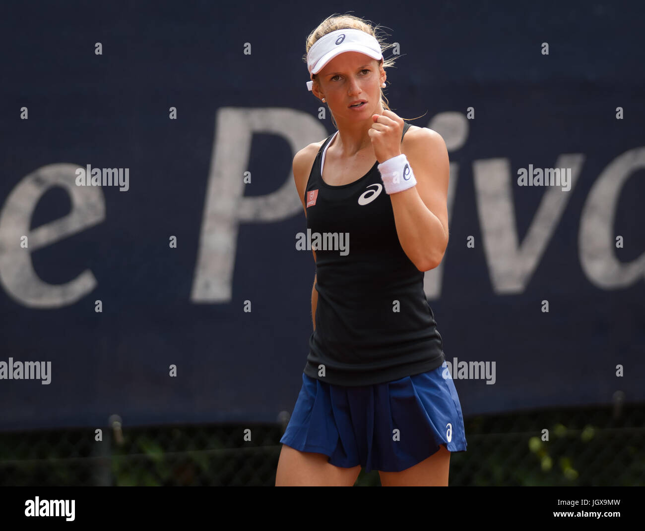 Versmold, Germany. 11 July, 2017. Barbara Haas at the 2017 Reinert Open ITF $60 tennis tournament © Jimmie48 Photography/Alamy Live News Stock Photo