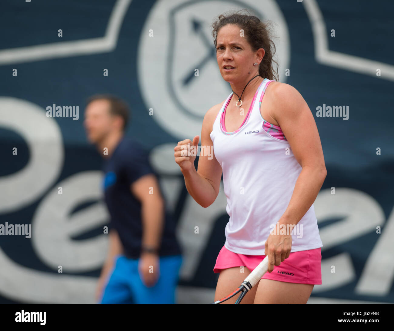 Versmold, Germany. 11 July, 2017. Patty Schnyder at the 2017 Reinert Open  ITF $60 tennis tournament © Jimmie48 Photography/Alamy Live News Stock  Photo - Alamy