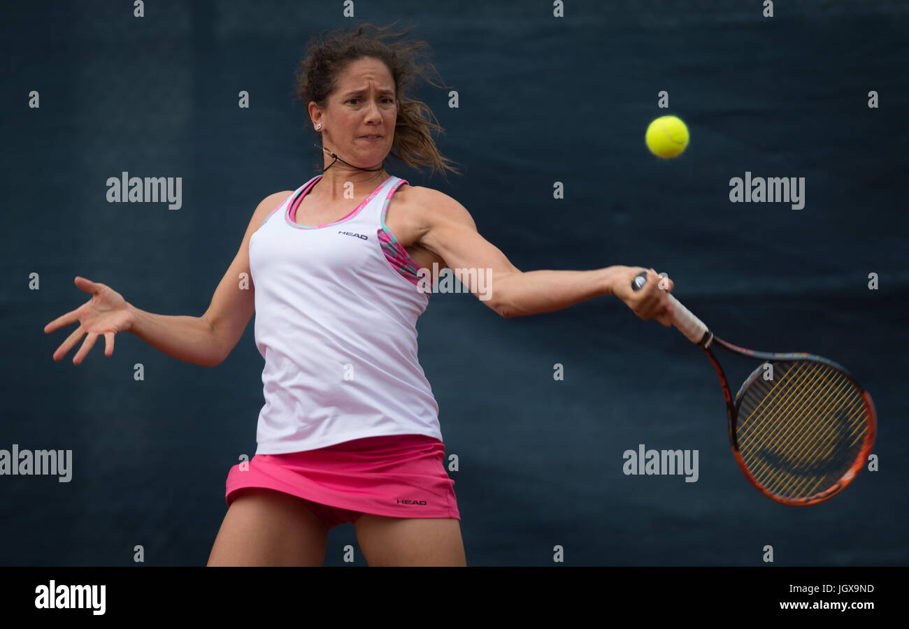 Versmold, Germany. 11 July, 2017. Patty Schnyder at the 2017 Reinert Open ITF $60 tennis tournament © Jimmie48 Photography/Alamy Live News Stock Photo