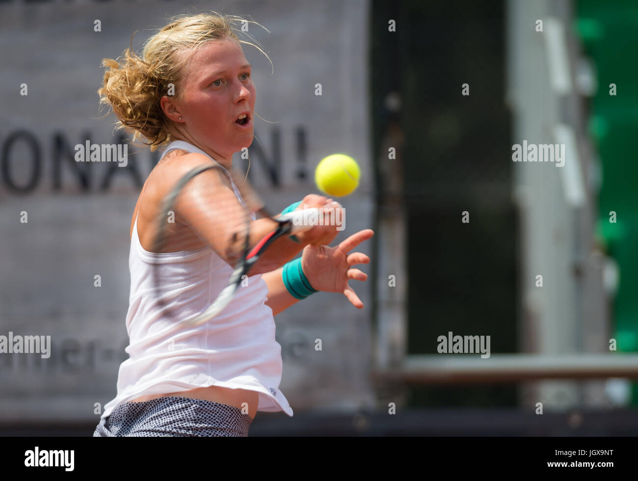 Versmold, Germany. 11 July, 2017. Lena Rueffer at the 2017 Reinert Open ITF $60 tennis tournament © Jimmie48 Photography/Alamy Live News Stock Photo