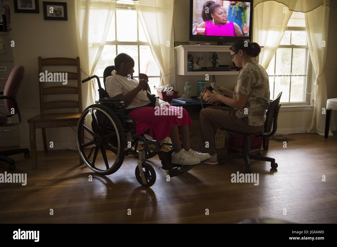 Valdosta, GA, USA. 2nd Sep, 2014. Mary Ann Stringer smiles while