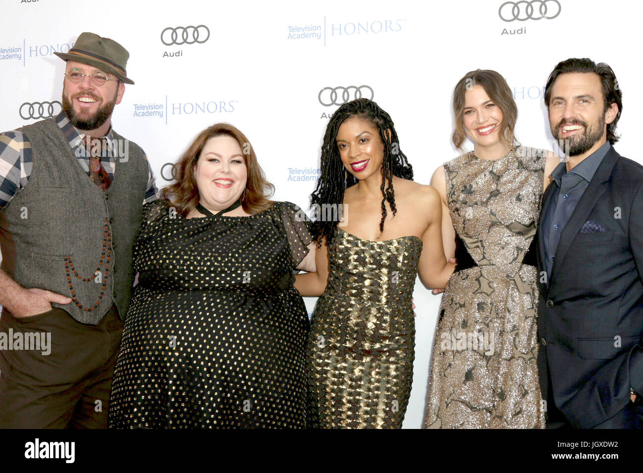 10th Annual Television Academy Honors at the Montage Hotel - Arrivals  Featuring: Chris Sullivan, Chrissy Metz, Susan Kelechi Watson, Mandy Moore, Milo Ventimiglia Where: Beverly Hills, California, United States When: 08 Jun 2017 Credit: Nicky Nelson/WENN.com Stock Photo