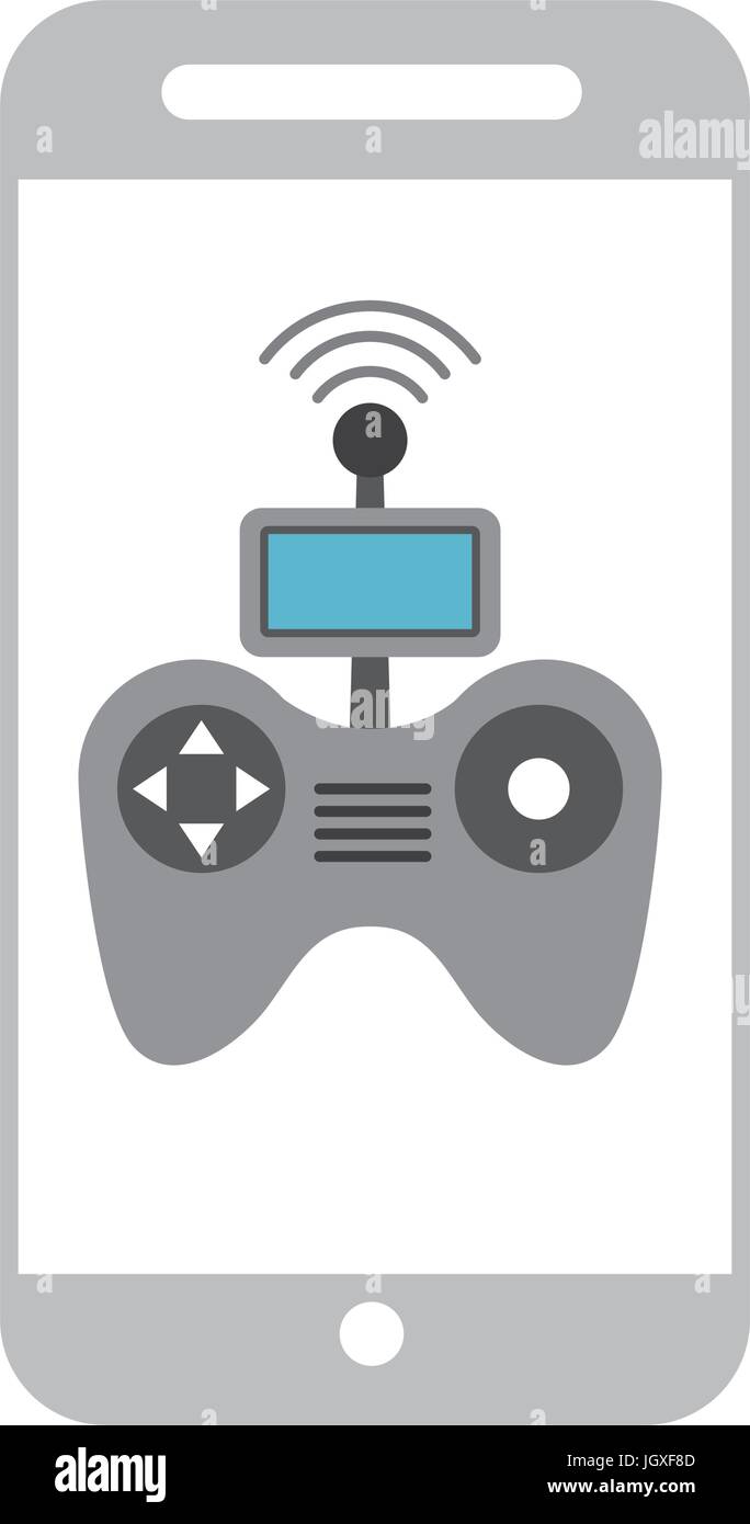 smartphone with Drone remote control app Stock Vector Image & Art Alamy
