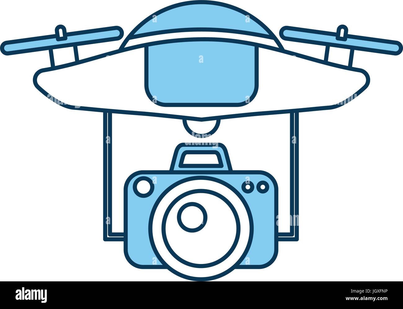 drone flying technology with camera Stock Vector Image & Art - Alamy