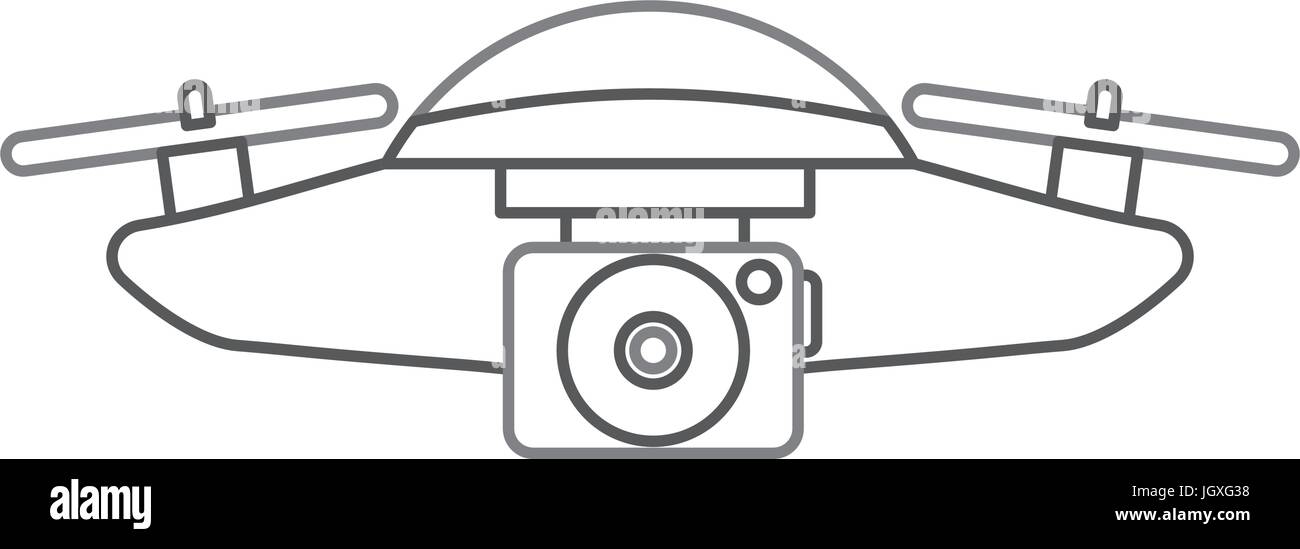 drone flying technology with camera Stock Vector Image & Art - Alamy