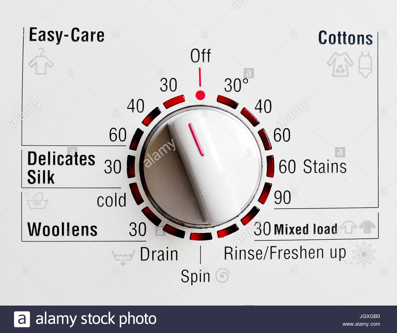 Washing Machine Dial Stock Photos & Washing Machine Dial Stock Images