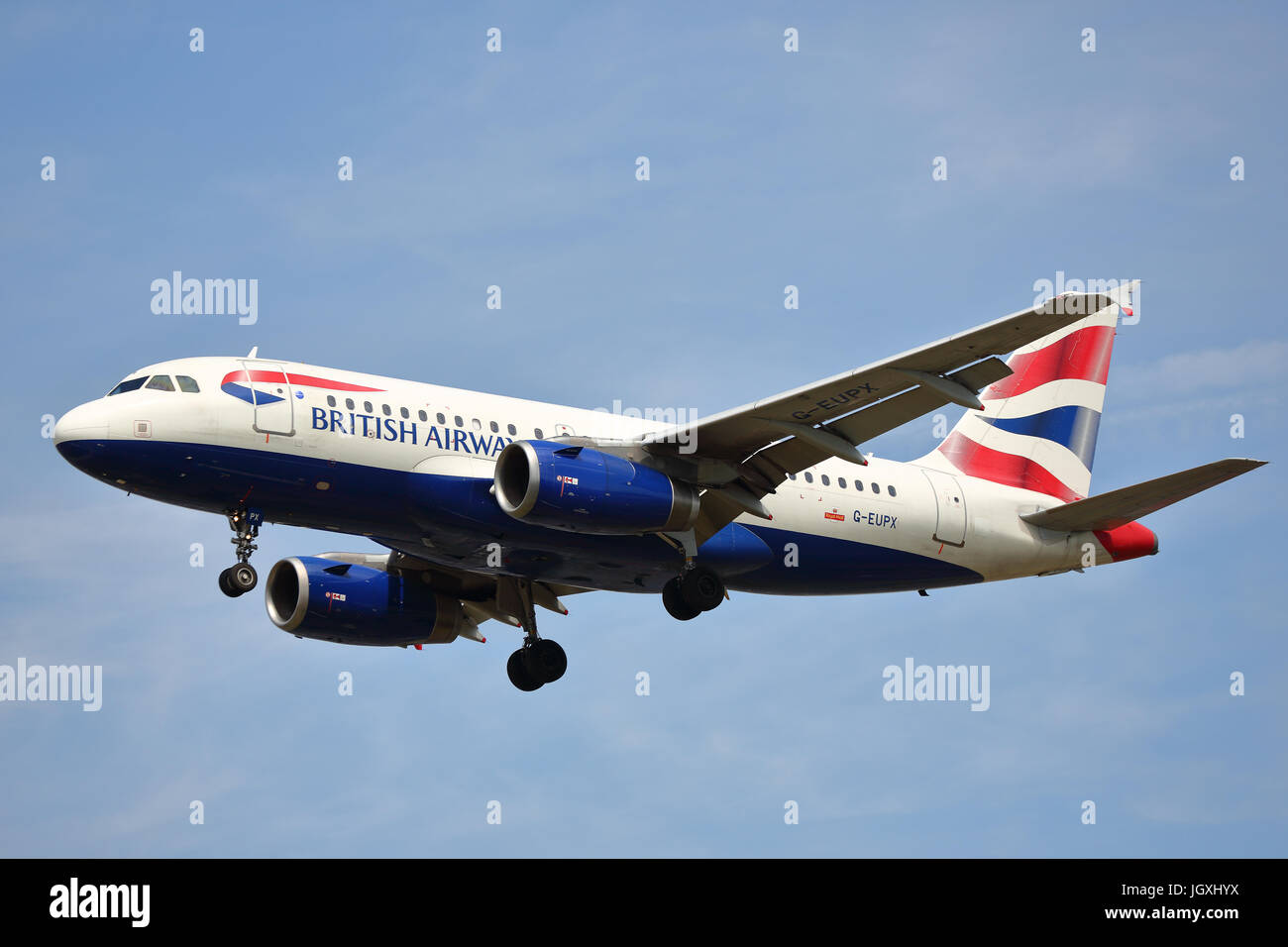 British Airways Airbus A319-100 in special Golden Dove livery with