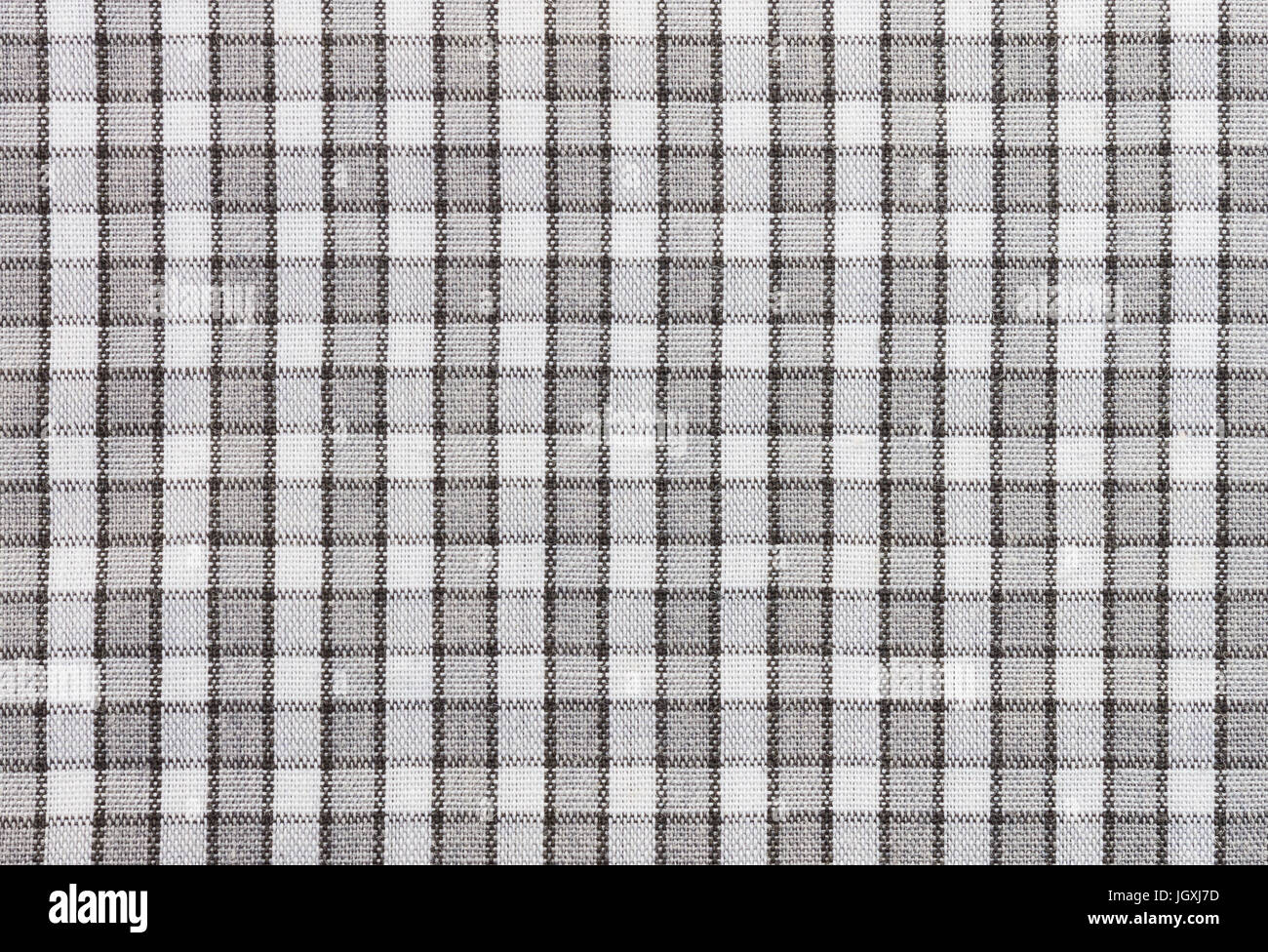 Black and white tablecloth fabric texture pattern background. Fabric
