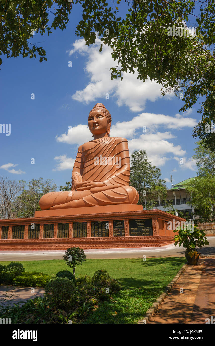 Outdoor Buddha Image in Buddist temple of Thailand Stock Photo - Alamy