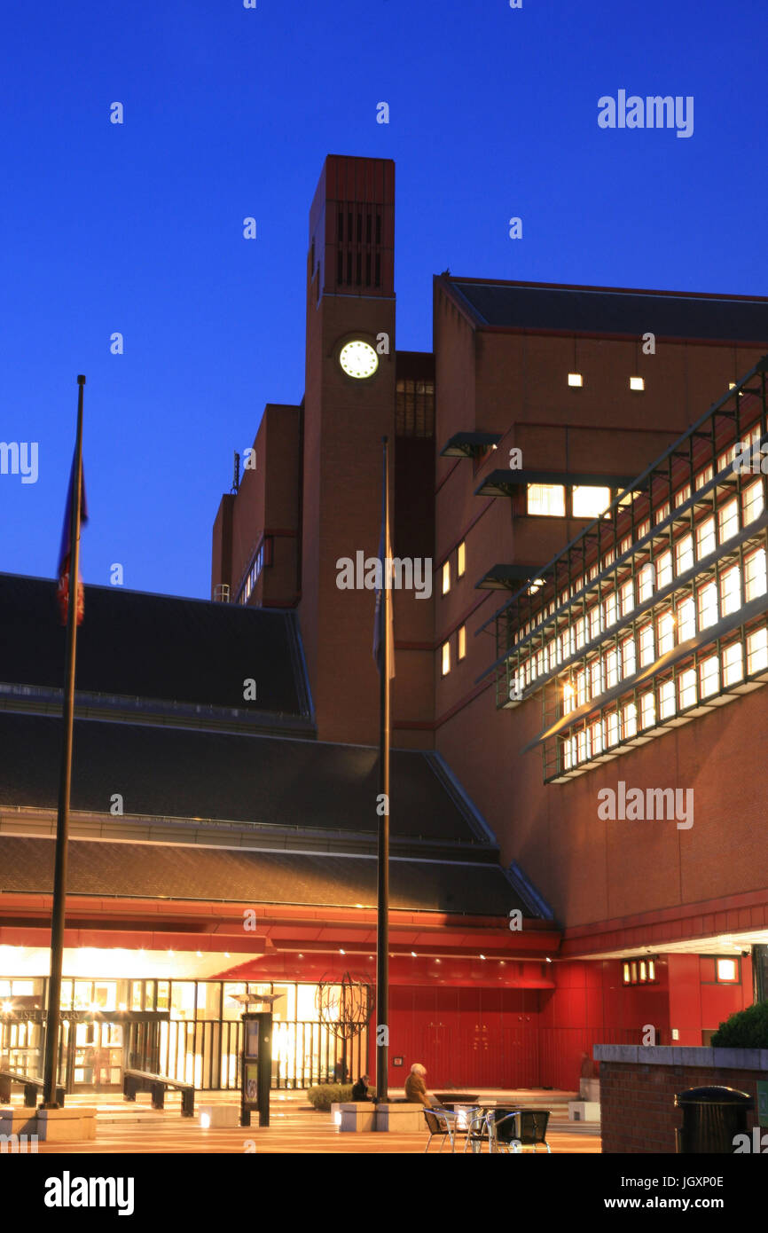 London, UK - November 1, 2010: Outside view of British Library building ...