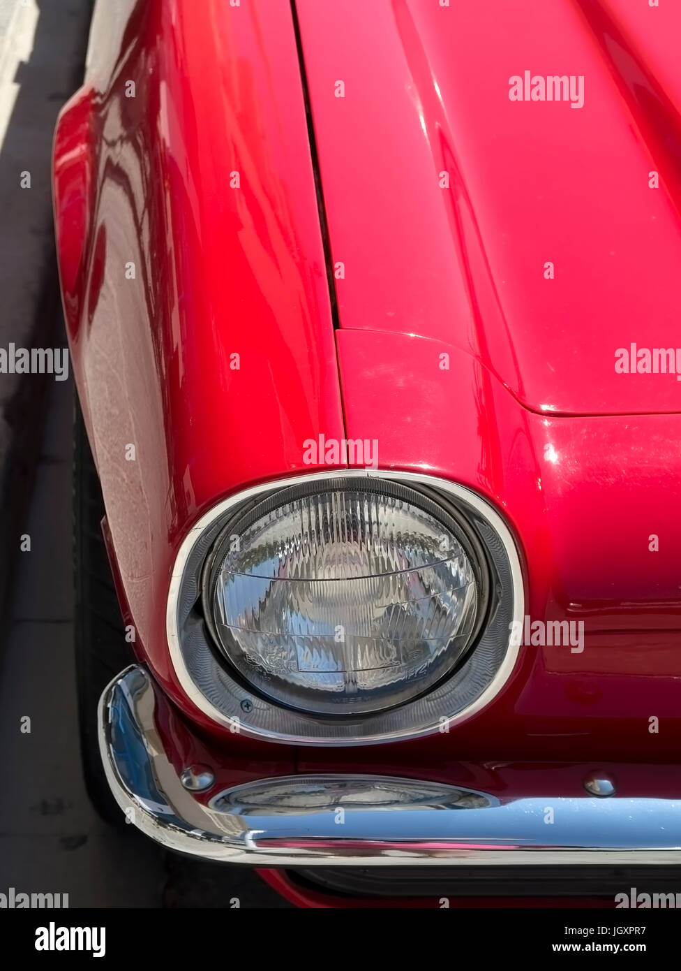 Red Camaro sport car Stock Photo