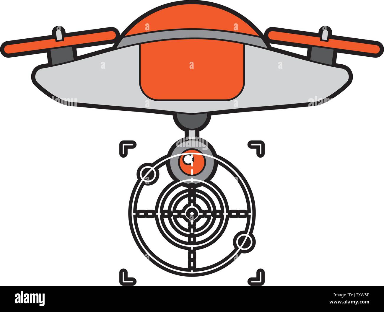 drone flying technology with camera Stock Vector Image & Art - Alamy
