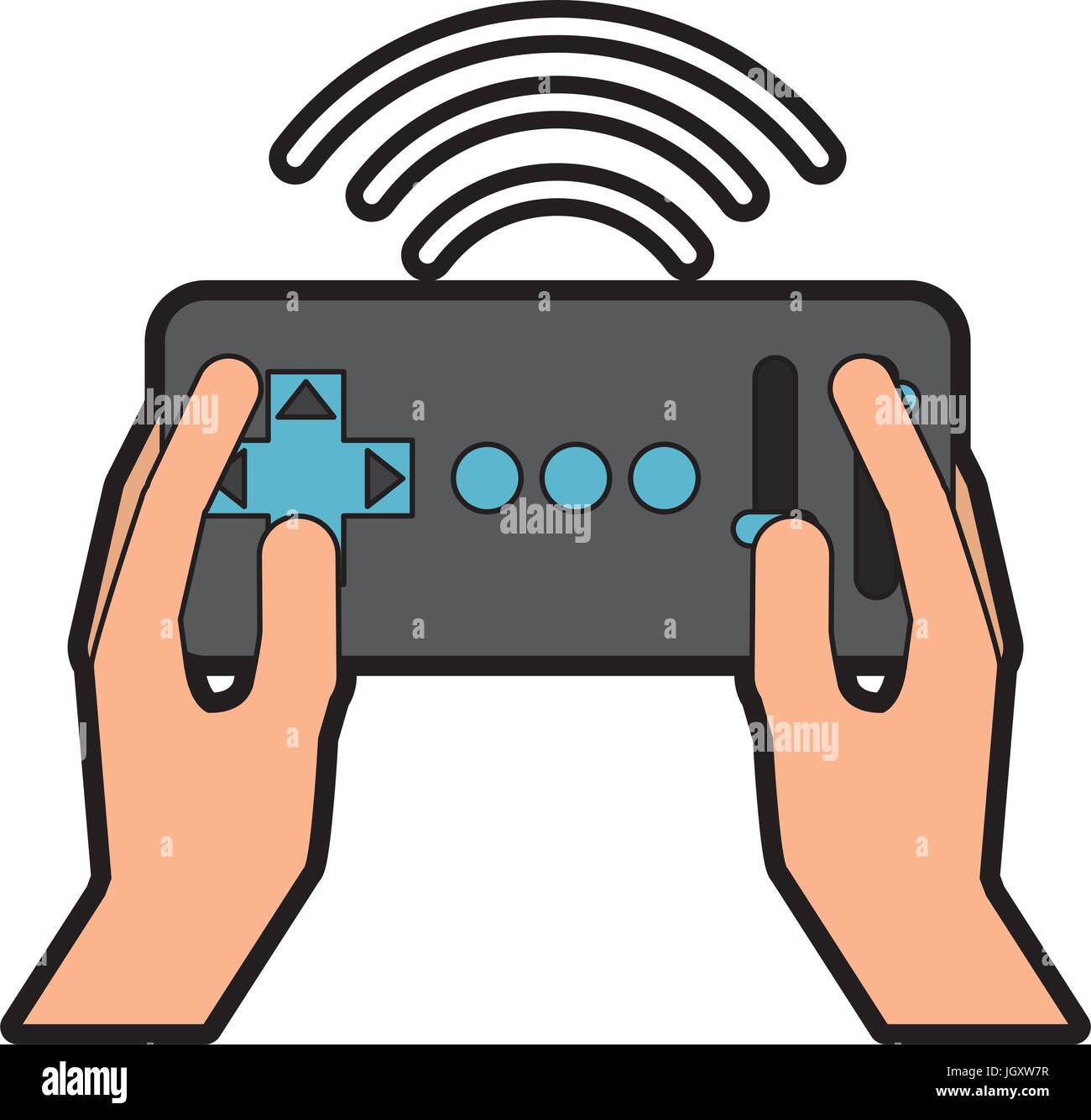 hands human with Drone remote control icon Stock Vector Image & Art - Alamy