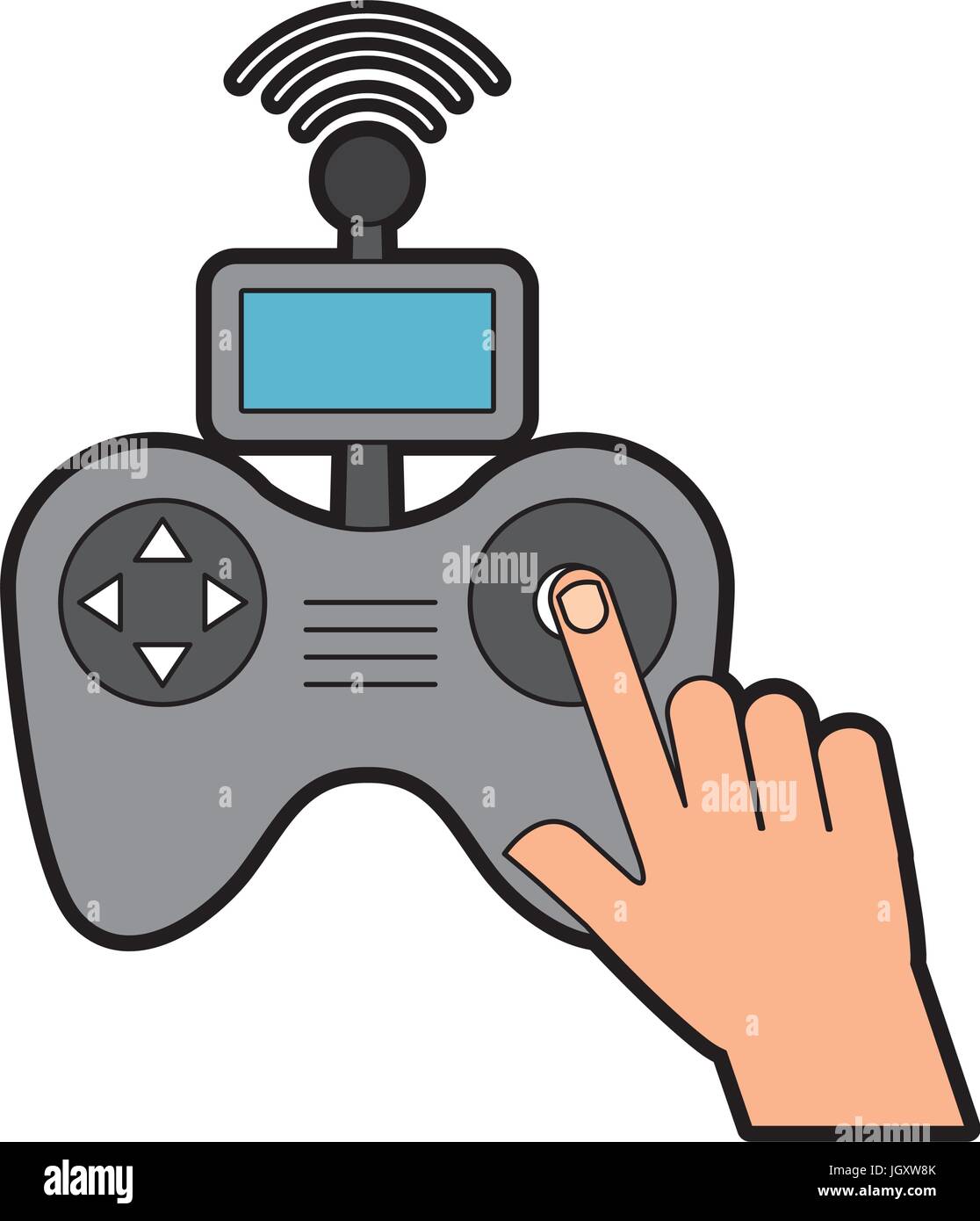 hands human with Drone remote control icon Stock Vector Image & Art - Alamy