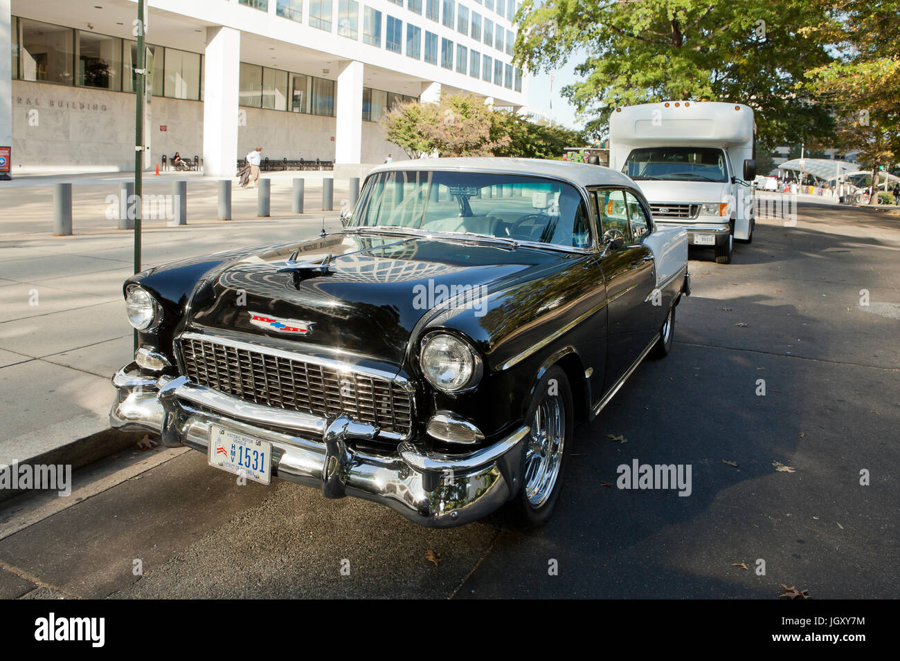 1955 Chevy Bel Air classic car - USA Stock Photo