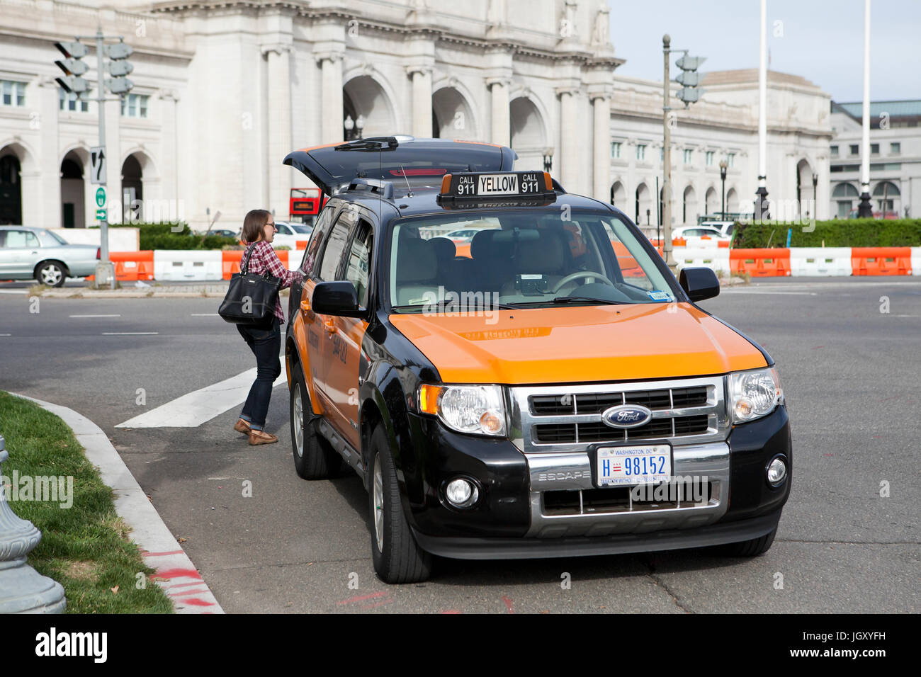 Washington dc taxi hires stock photography and images Alamy