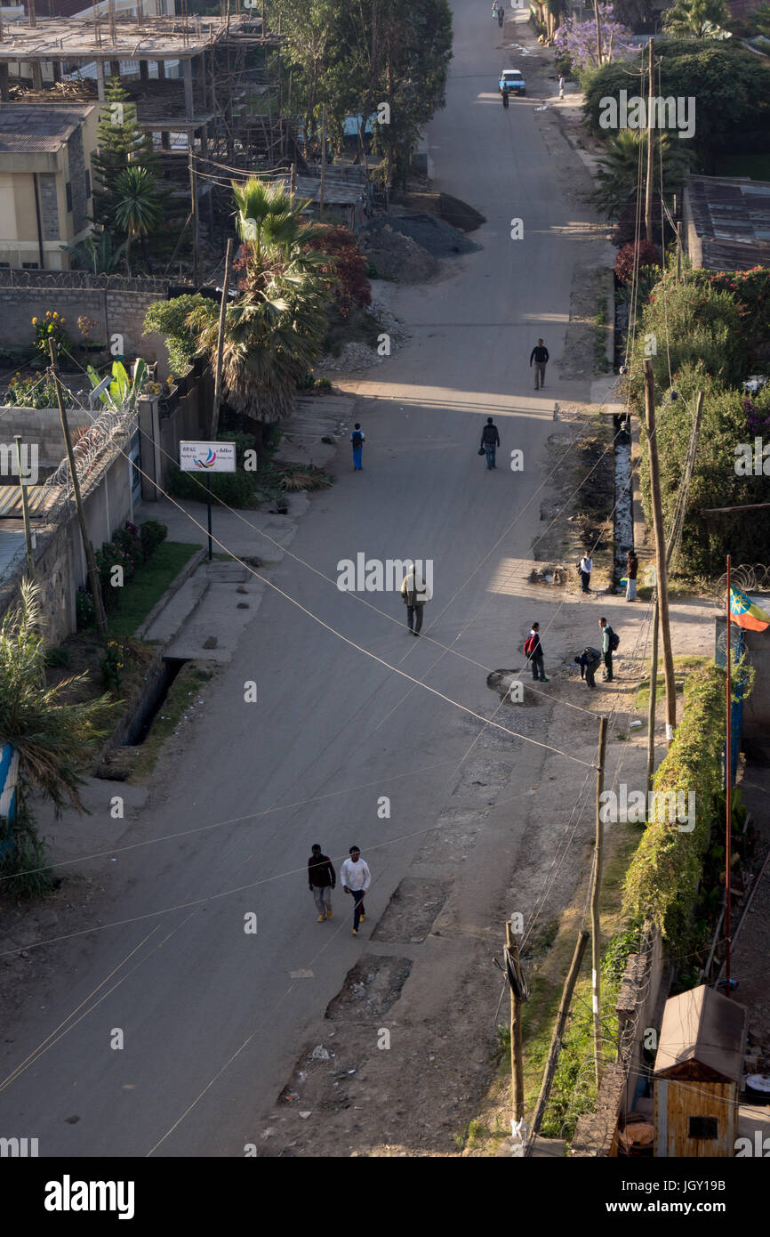 photo of streets and buildings of ethiopia capital Stock Photo - Alamy