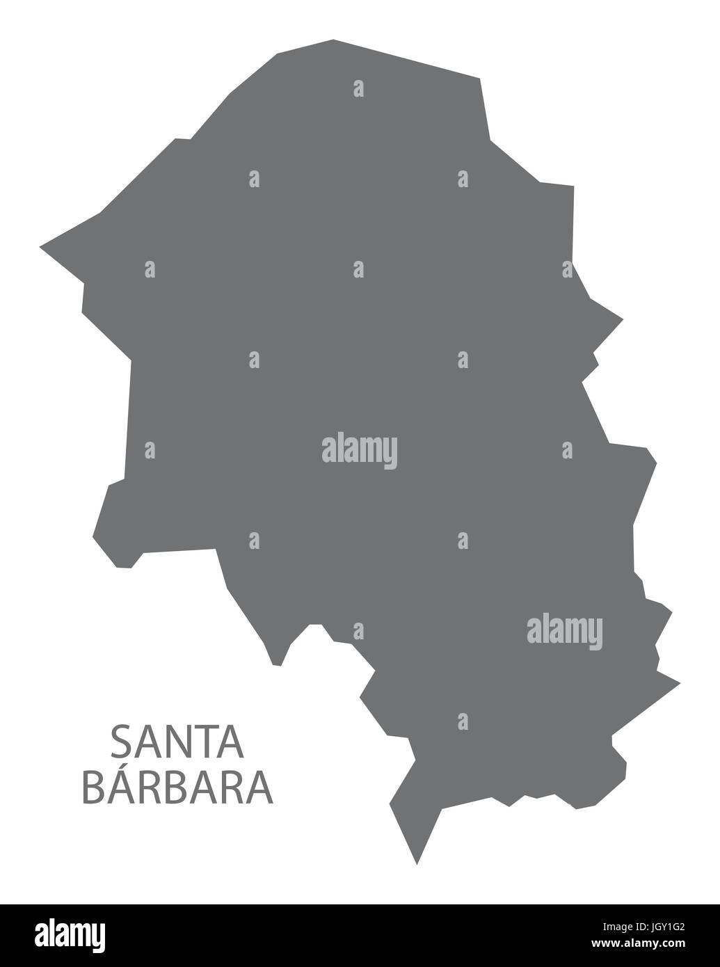 Santa Barbara Honduras Map Santa Barbara Honduras Map Grey Illustration Silhouette Stock Vector Image  & Art - Alamy