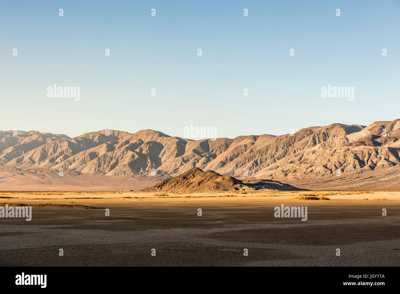 Desert and mountains in Death Valley National Park, California, USA Stock Photo