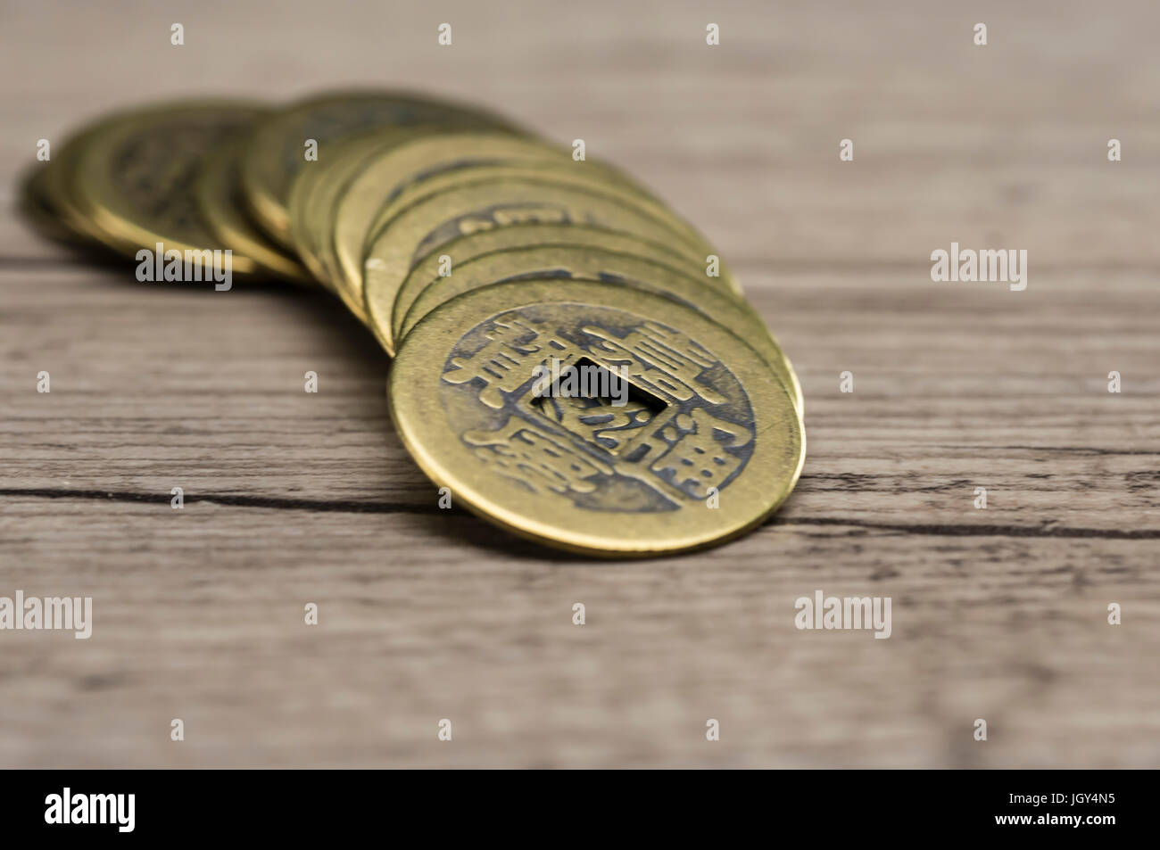 Antique vintage golden coins hi-res stock photography and images - Alamy