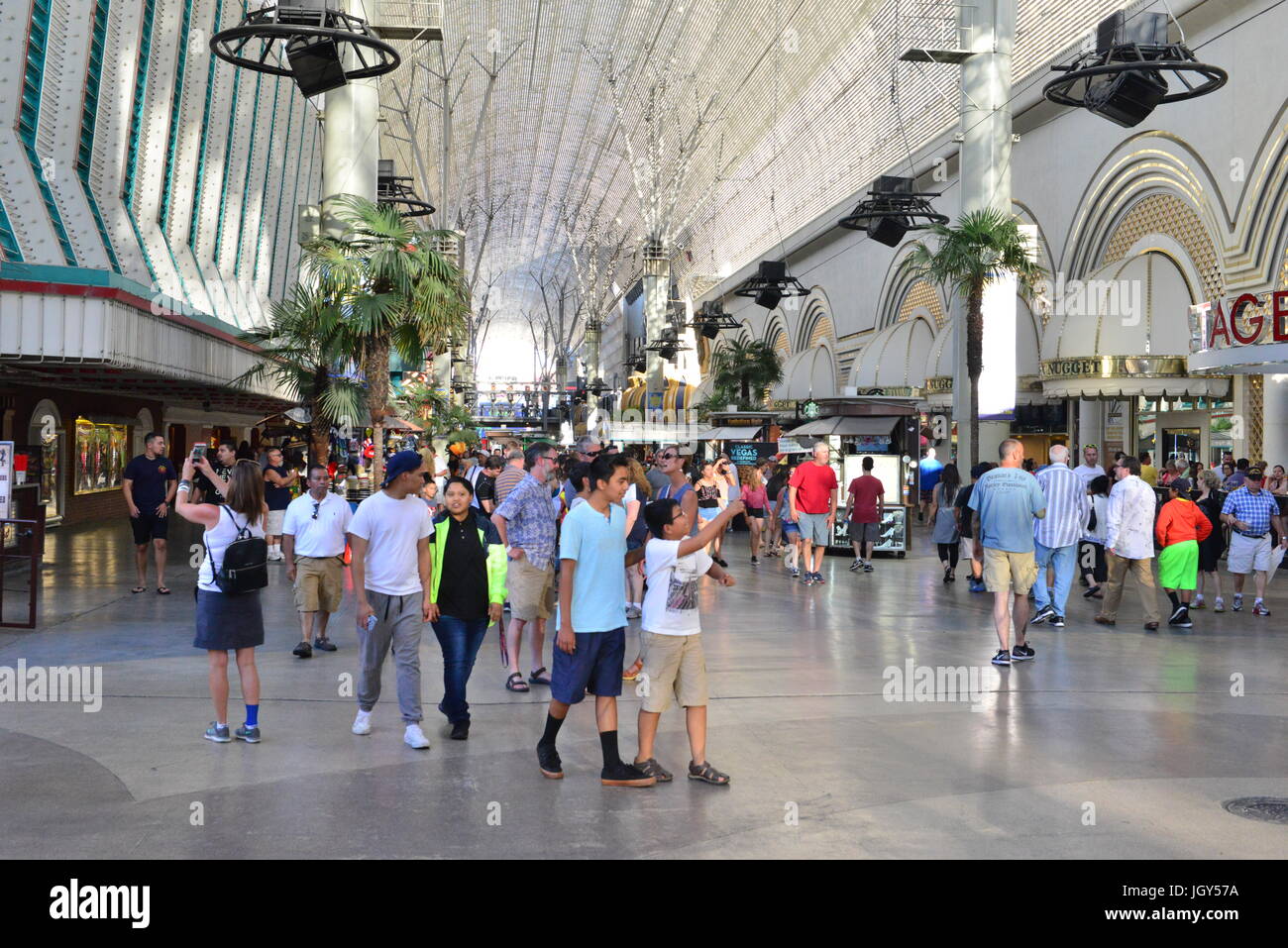 Fremont street in Las Vegas during the daytime Stock Photo Alamy