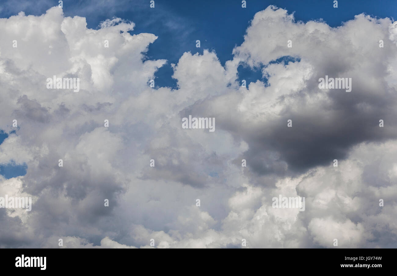 detail of cloudscape in summer time Stock Photo
