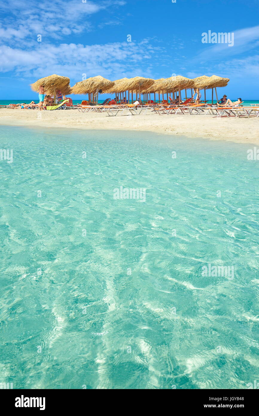Elafonissi Beach, Crete Island, Greece Stock Photo