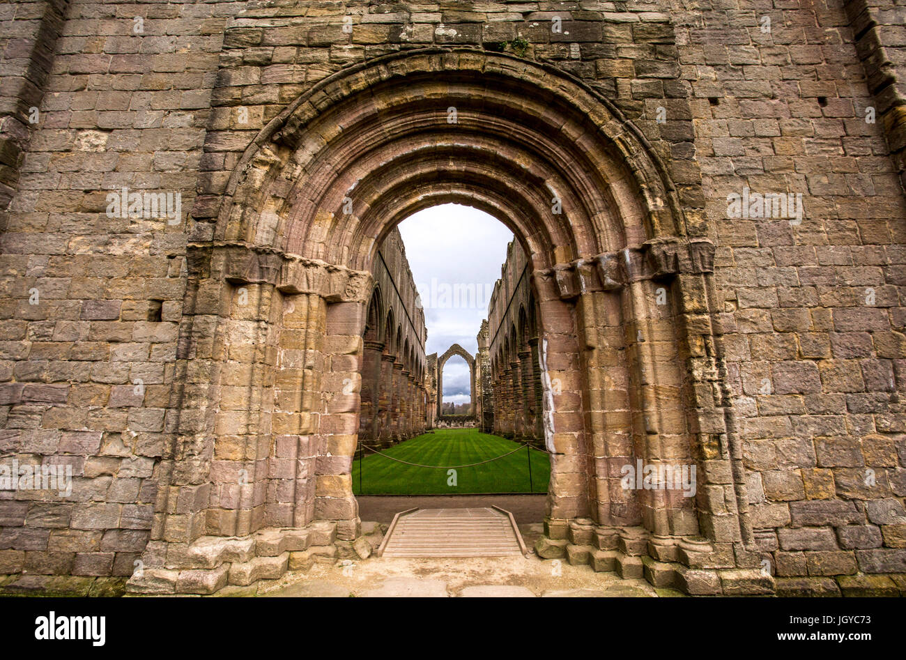 Fountains Abbey Stock Photo