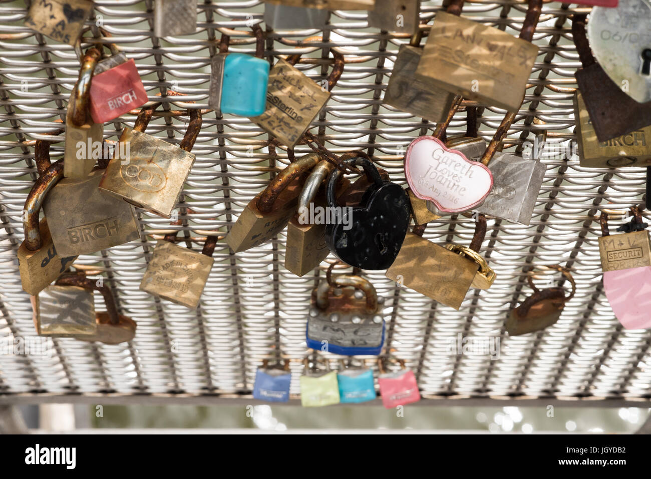 Peros Bridge Padlocks High Resolution Stock Photography and Images Alamy