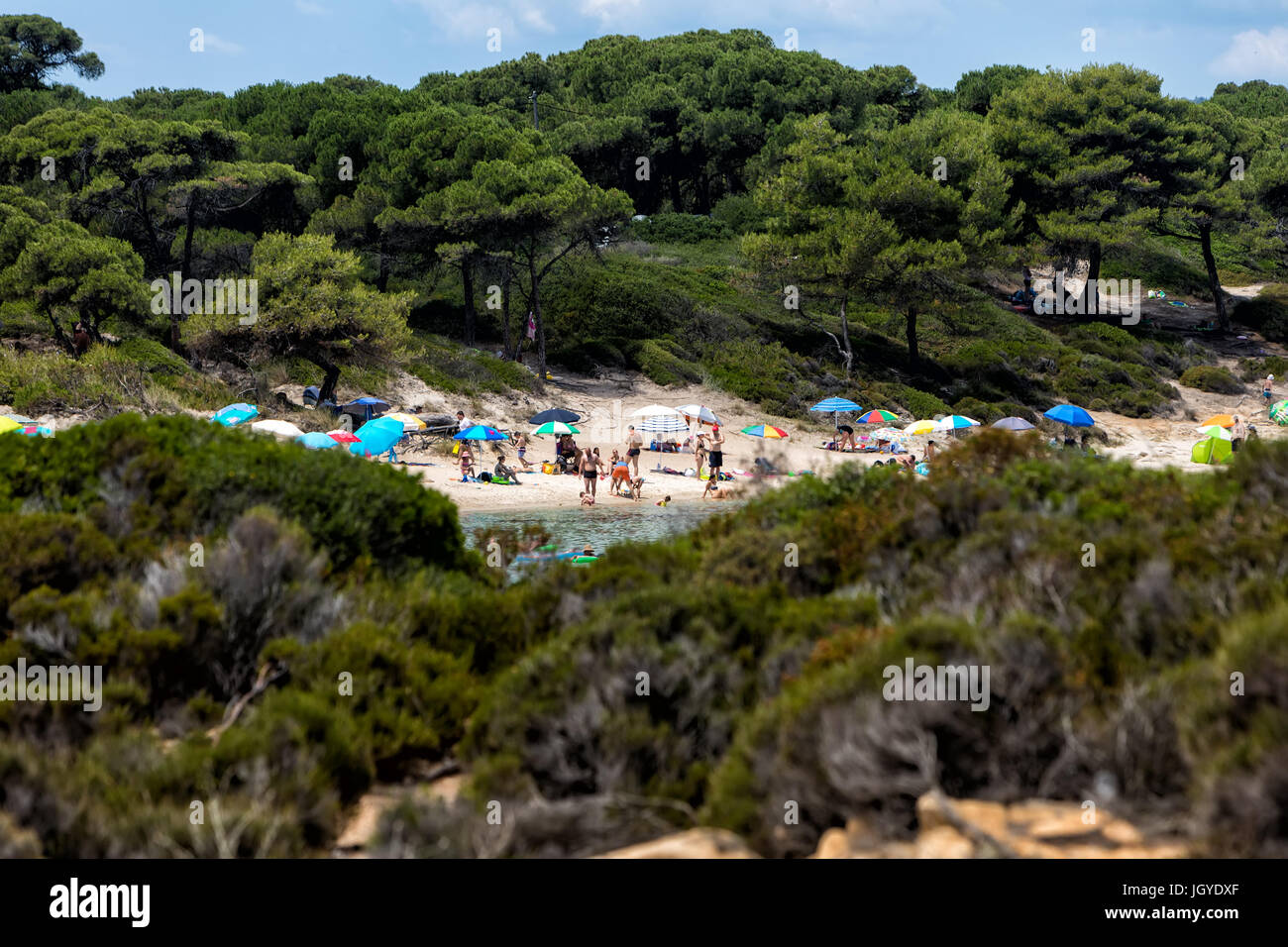 Beautiful panoramic sunny beach hi-res stock photography and images - Alamy